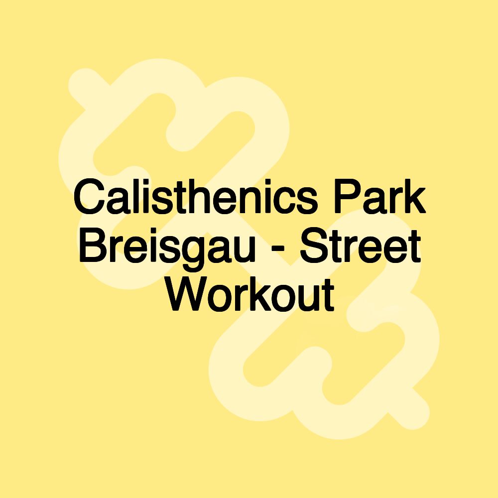 Calisthenics Park Breisgau - Street Workout