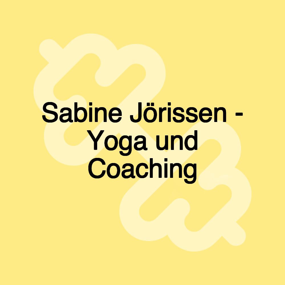 Sabine Jörissen - Yoga und Coaching