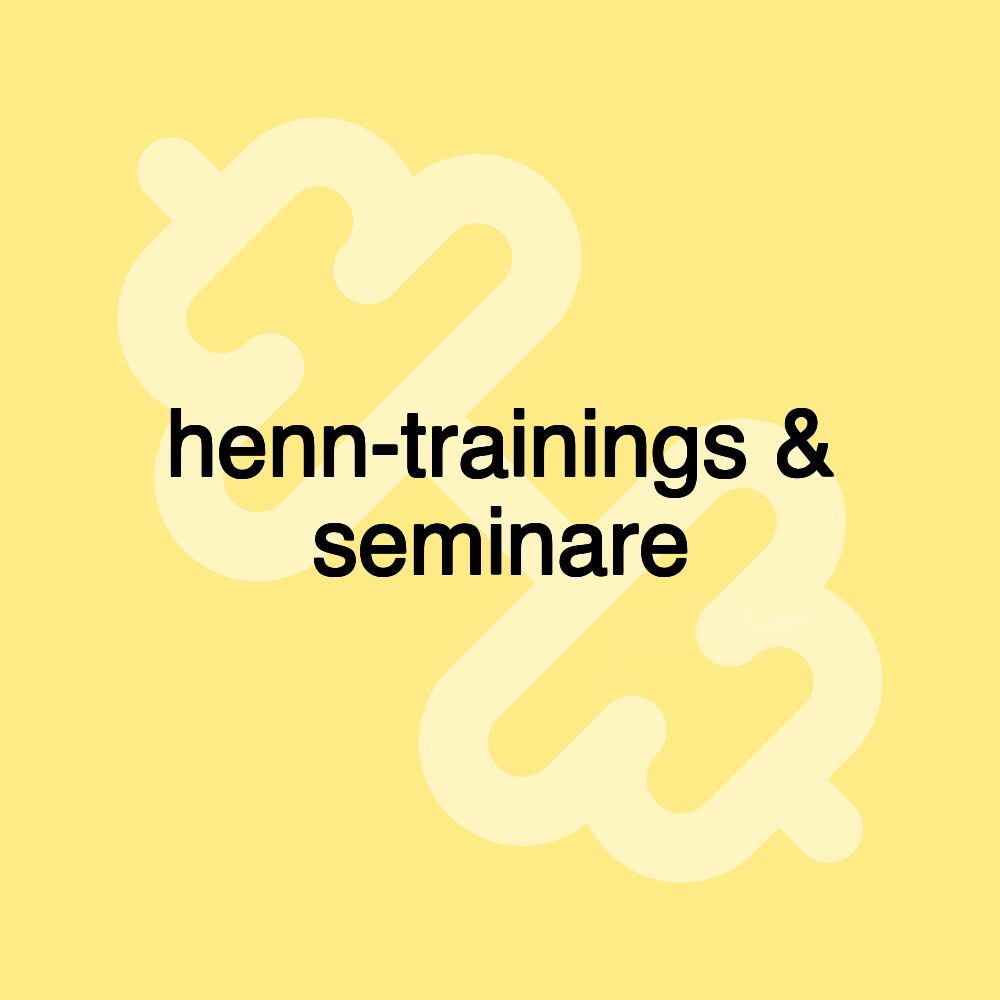 henn-trainings & seminare