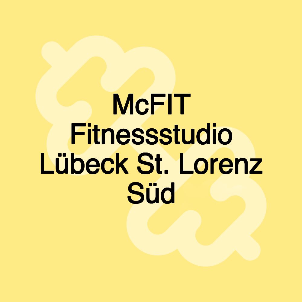 McFIT Fitnessstudio Lübeck St. Lorenz Süd