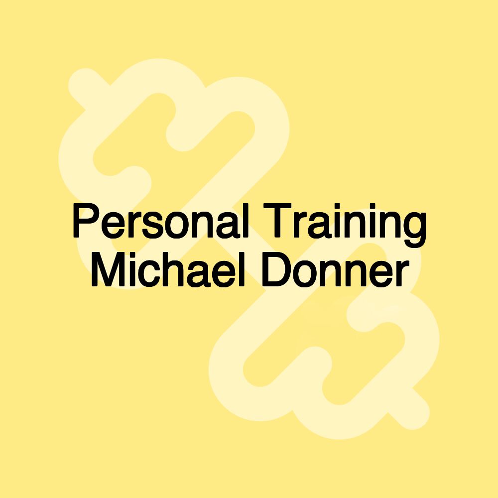 Personal Training Michael Donner