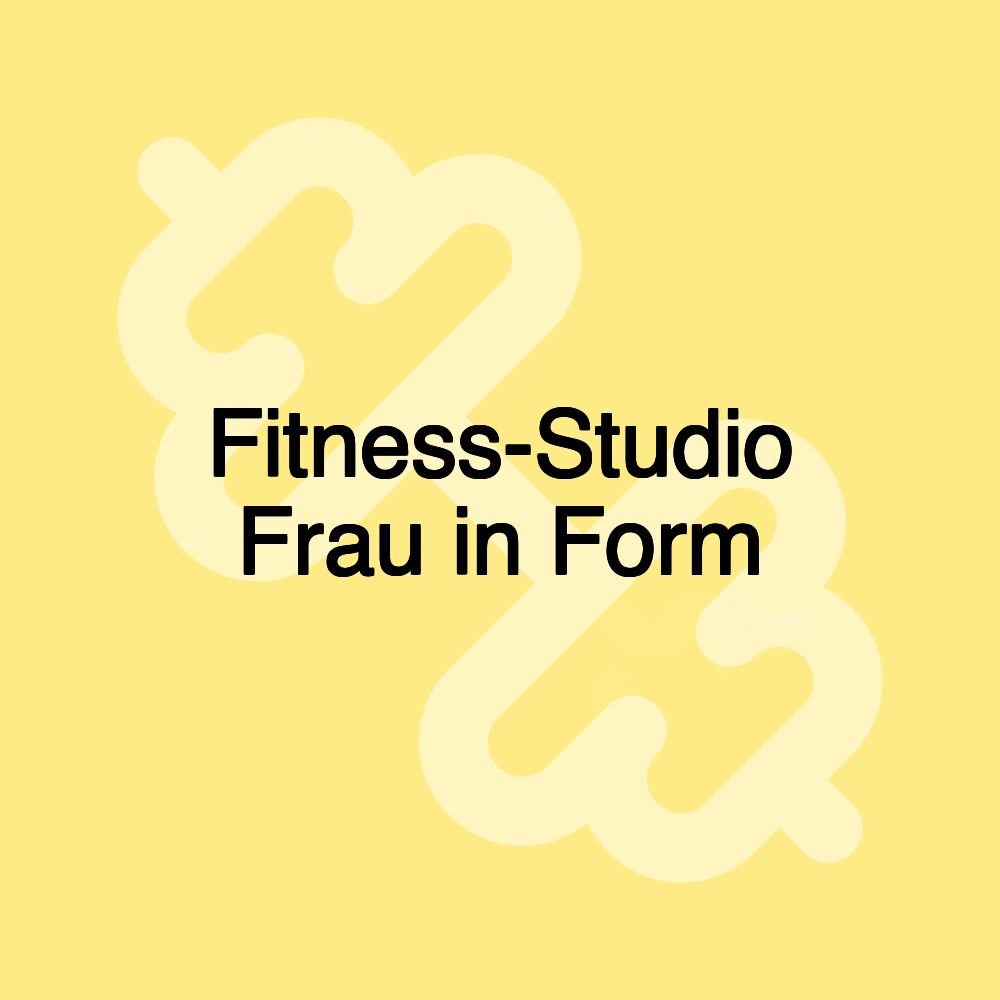 Fitness-Studio Frau in Form