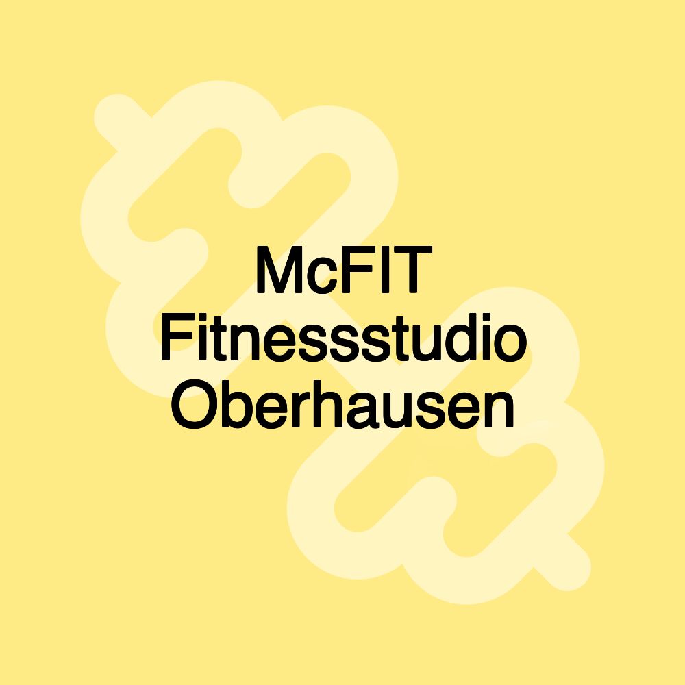 McFIT Fitnessstudio Oberhausen