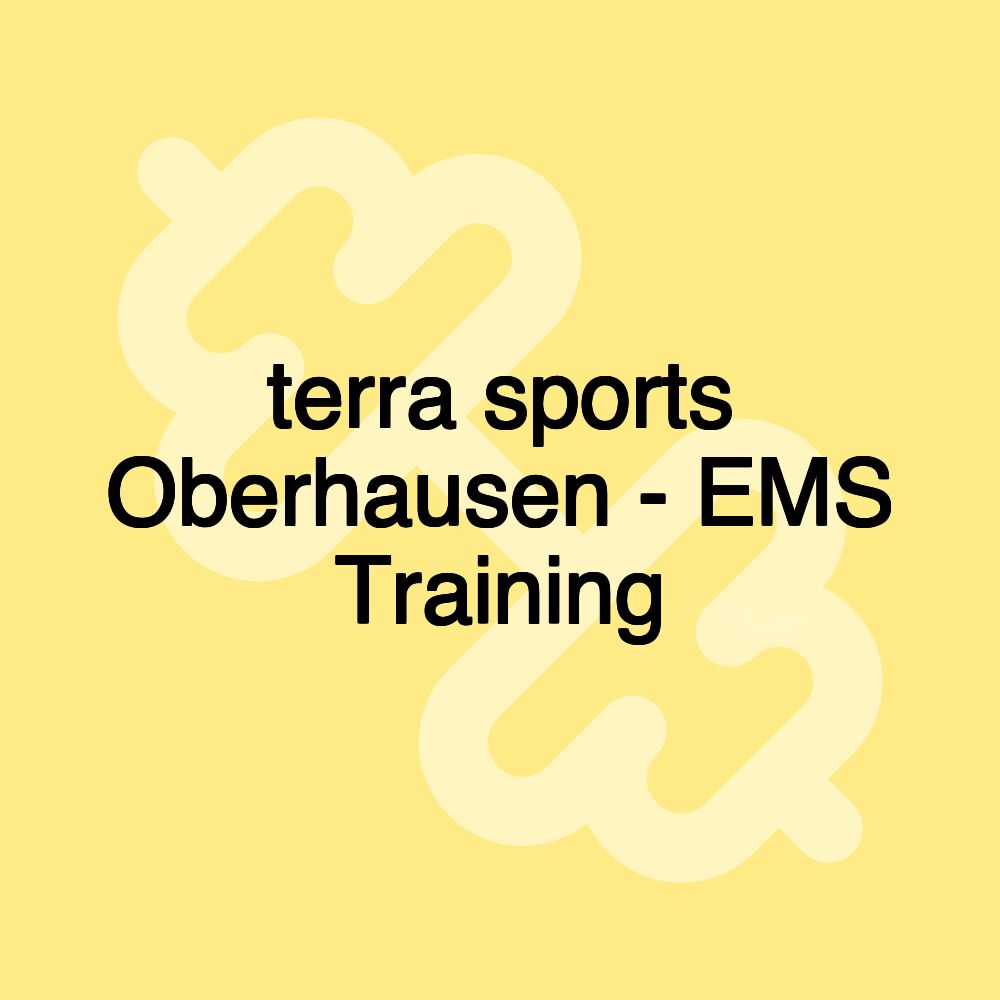 terra sports Oberhausen - EMS Training