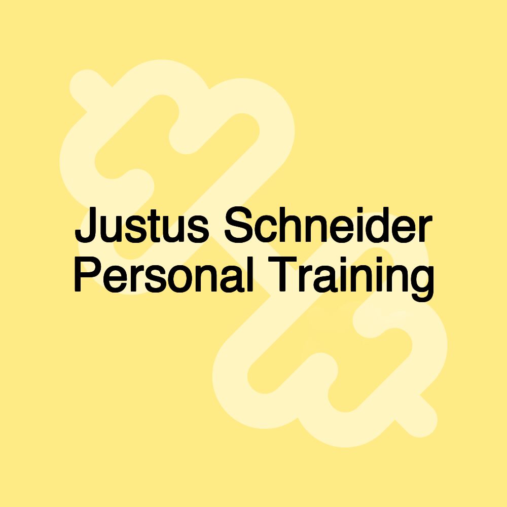 Justus Schneider Personal Training