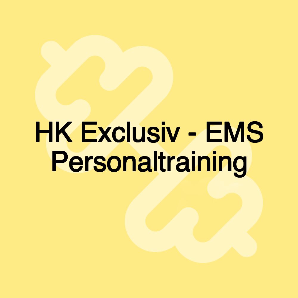 HK Exclusiv - EMS Personaltraining