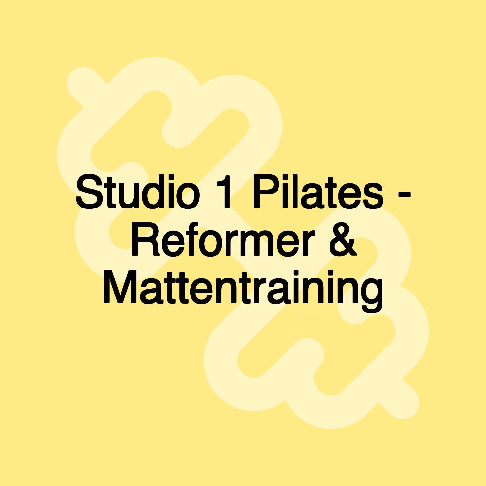 Studio 1 Pilates - Reformer & Mattentraining