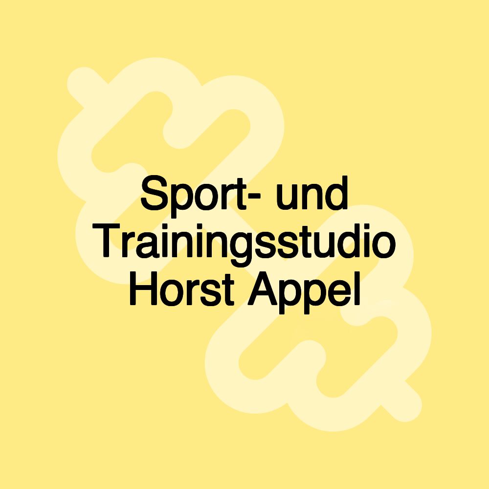 Sport- und Trainingsstudio Horst Appel