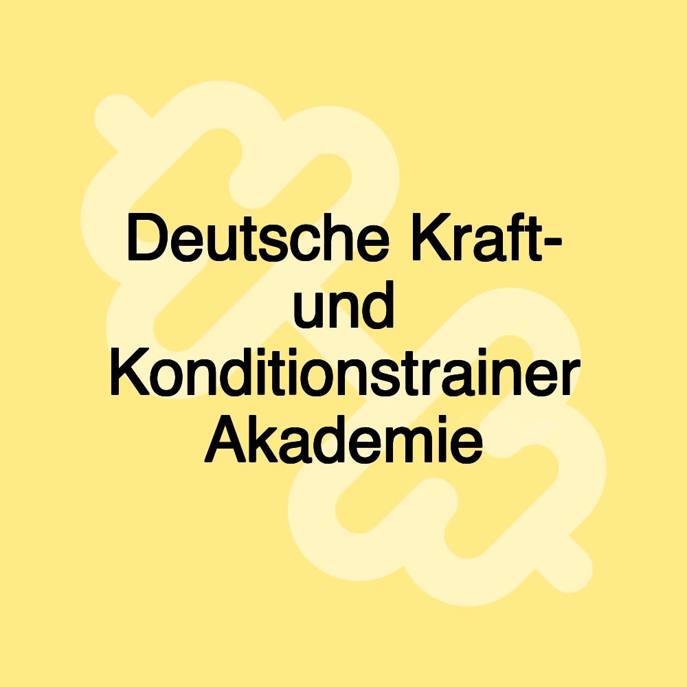 Deutsche Kraft- und Konditionstrainer Akademie