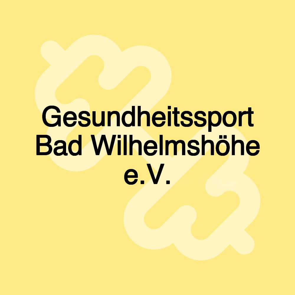 Gesundheitssport Bad Wilhelmshöhe e.V.