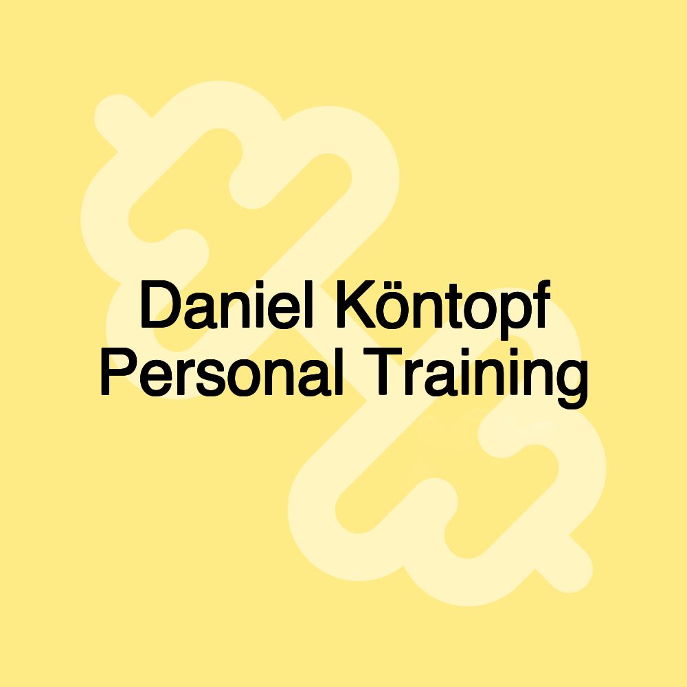 Daniel Köntopf Personal Training