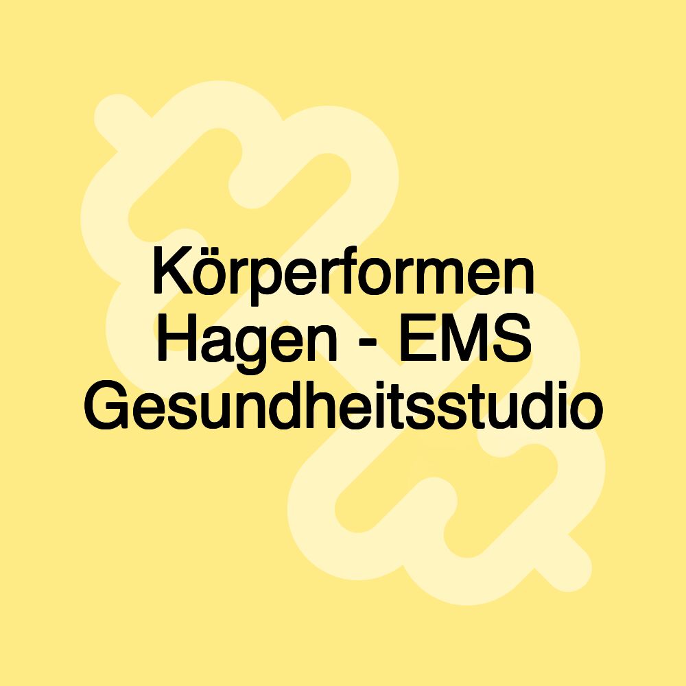 Körperformen Hagen - EMS Gesundheitsstudio