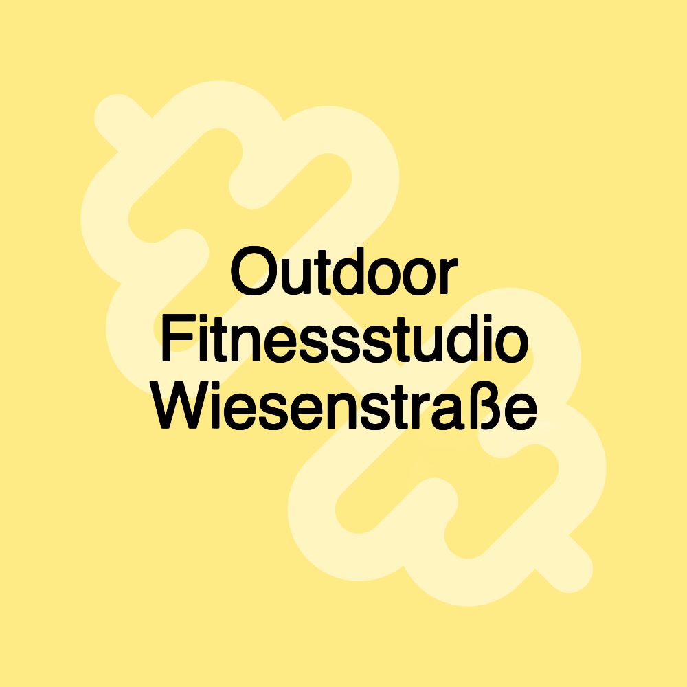 Outdoor Fitnessstudio Wiesenstraße