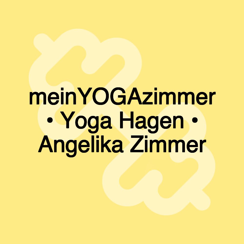 meinYOGAzimmer • Yoga Hagen • Angelika Zimmer