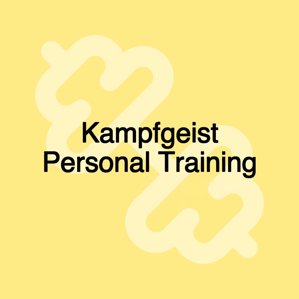 Kampfgeist Personal Training