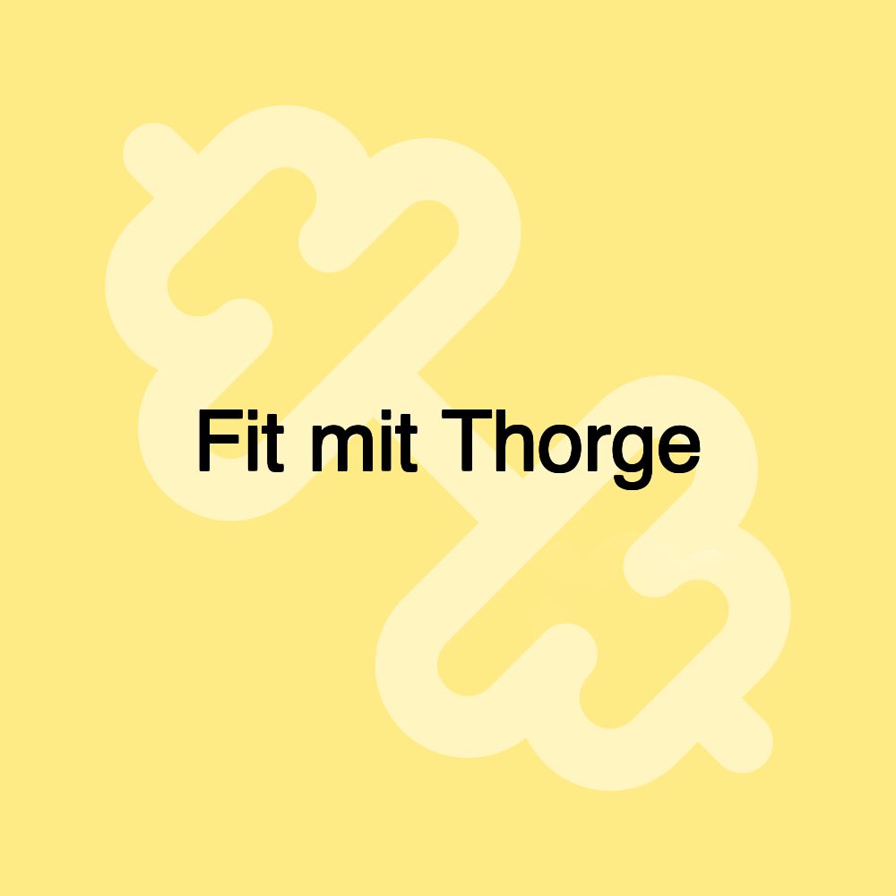 Fit mit Thorge