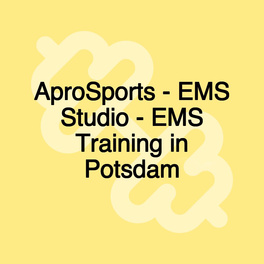 AproSports - EMS Studio - EMS Training in Potsdam