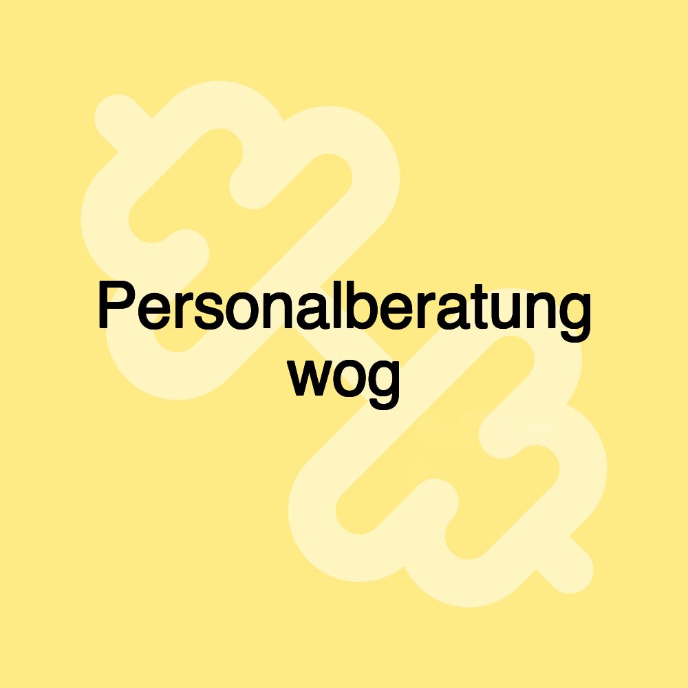 Personalberatung wog