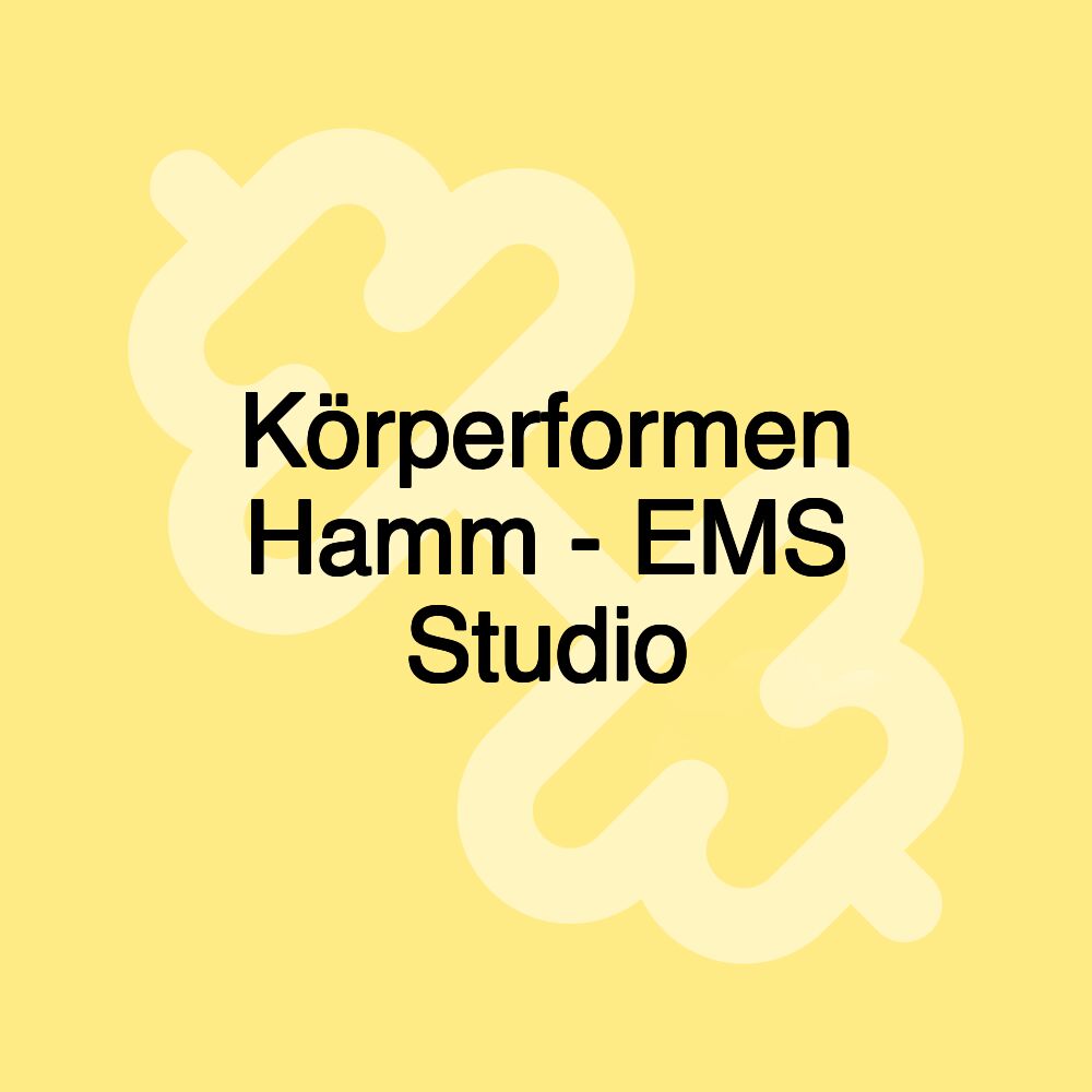 Körperformen Hamm - EMS Studio