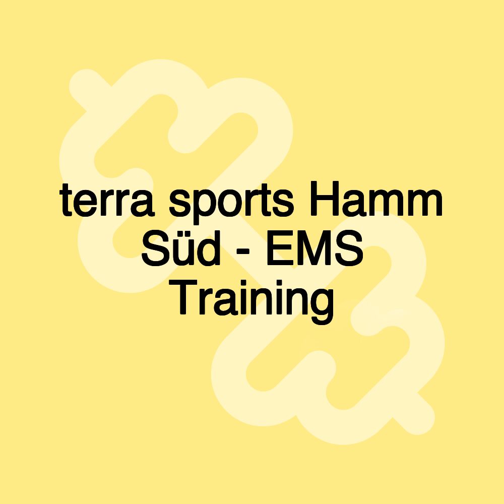 terra sports Hamm Süd - EMS Training