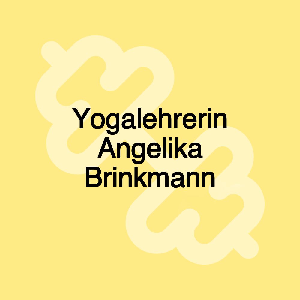 Yogalehrerin Angelika Brinkmann