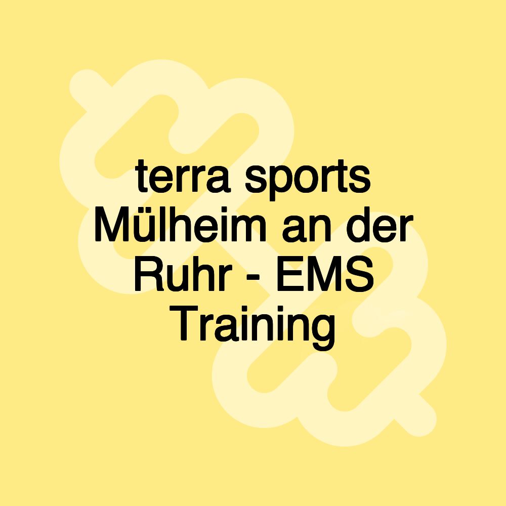 terra sports Mülheim an der Ruhr - EMS Training