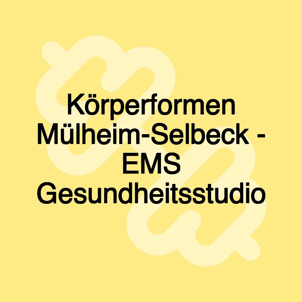 Körperformen Mülheim-Selbeck - EMS Gesundheitsstudio