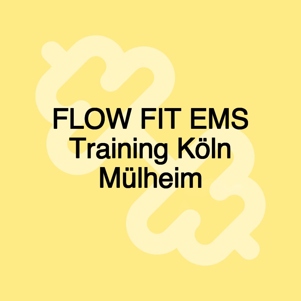 FLOW FIT EMS Training Köln Mülheim