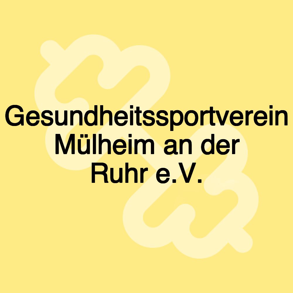 Gesundheitssportverein Mülheim an der Ruhr e.V.