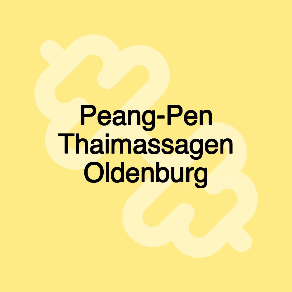 Peang-Pen Thaimassagen Oldenburg