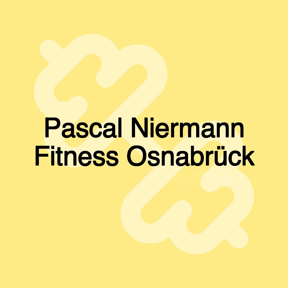 Pascal Niermann Fitness Osnabrück