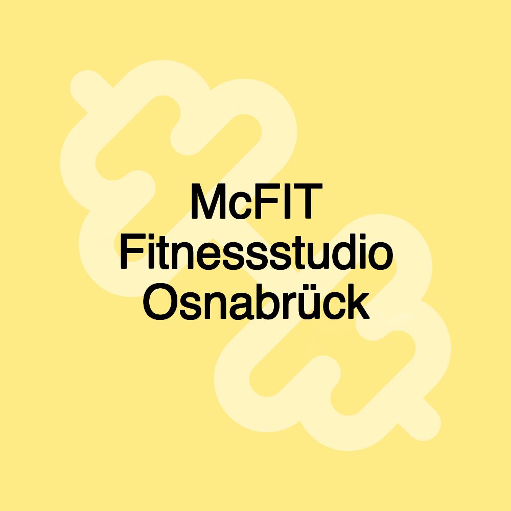 McFIT Fitnessstudio Osnabrück