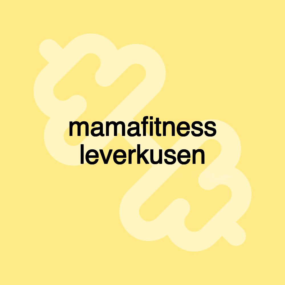 mamafitness leverkusen