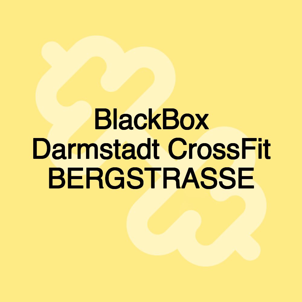 BlackBox Darmstadt CrossFit BERGSTRASSE