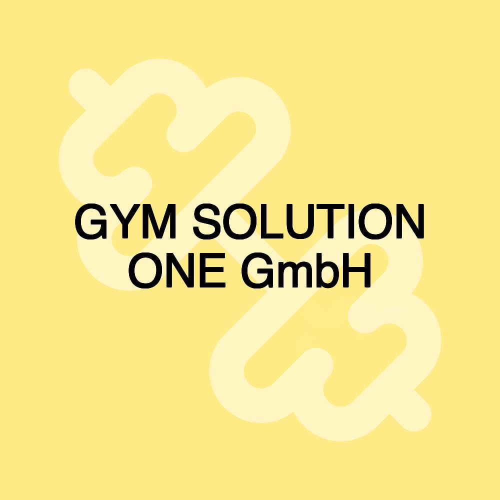 GYM SOLUTION ONE GmbH