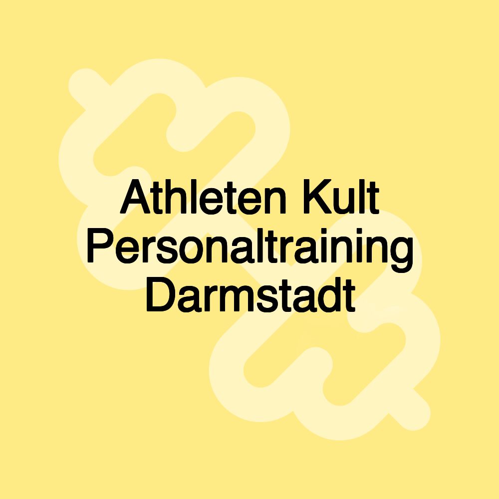 Athleten Kult Personaltraining Darmstadt