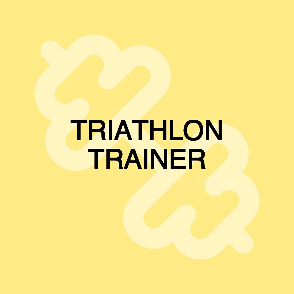 TRIATHLON TRAINER