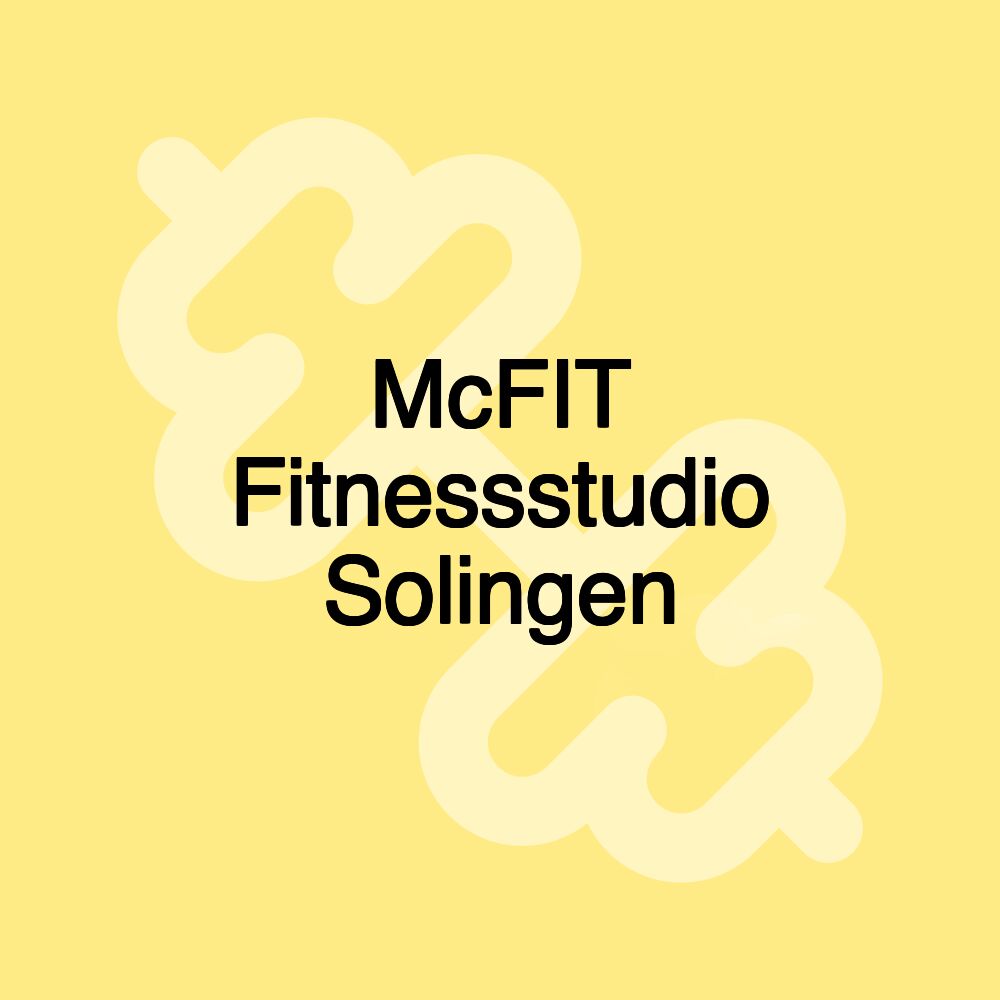 McFIT Fitnessstudio Solingen