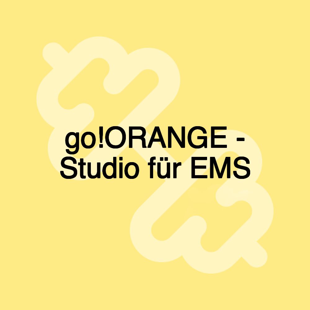 go!ORANGE - Studio für EMS