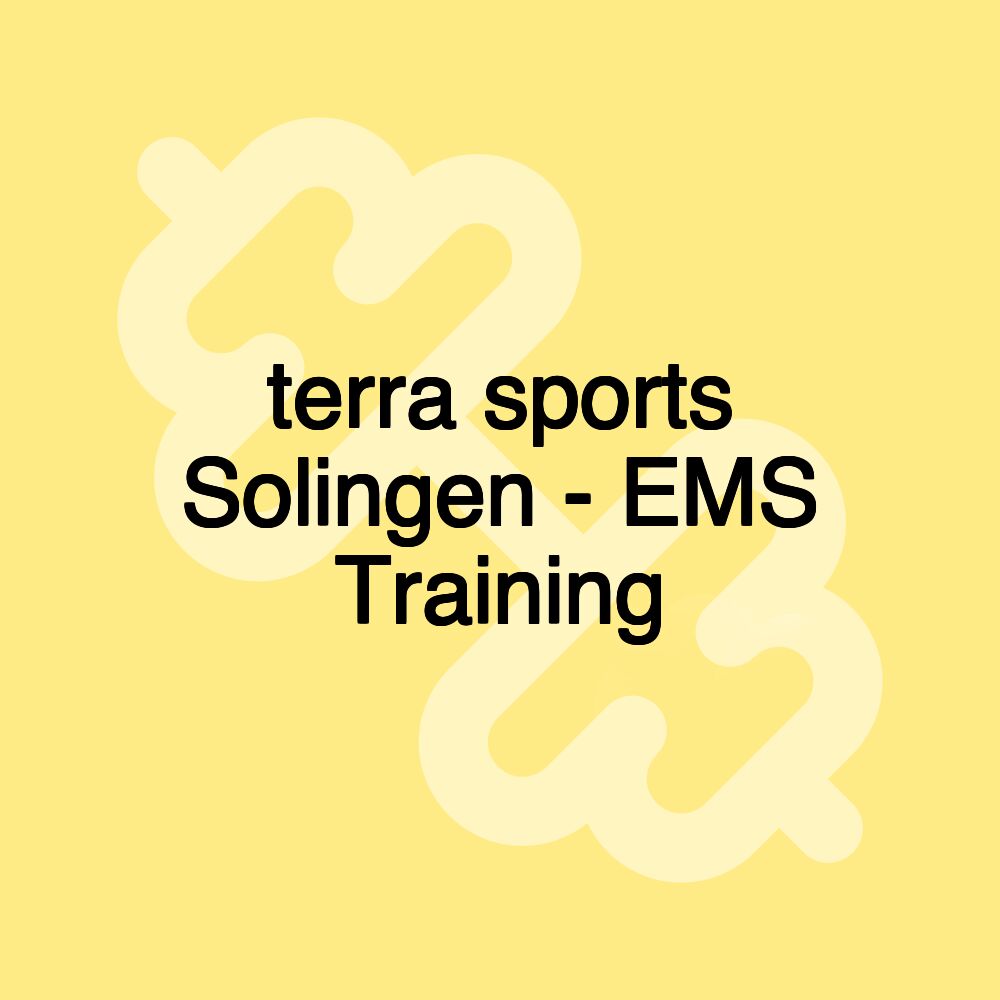 terra sports Solingen - EMS Training