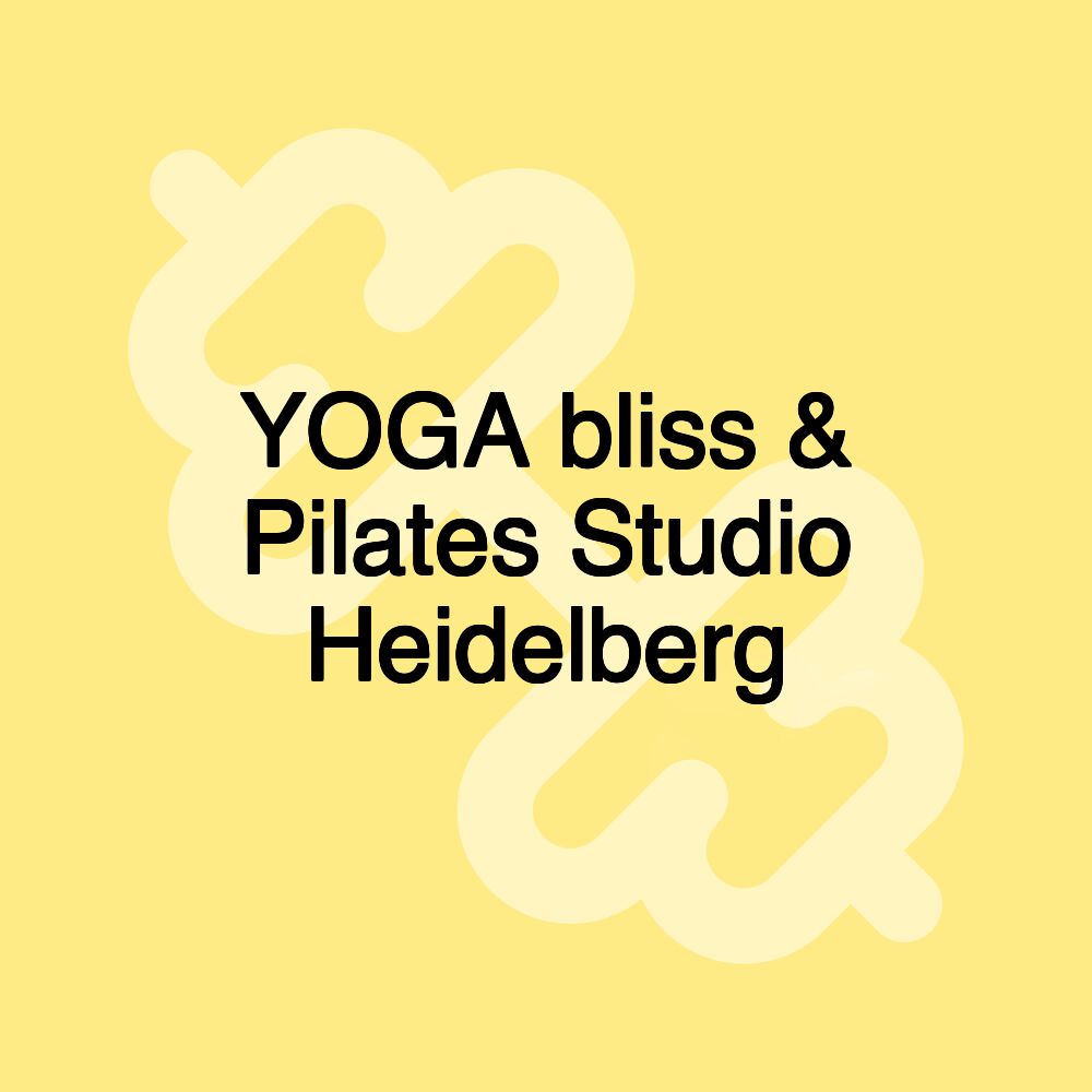 YOGA bliss & Pilates Studio Heidelberg