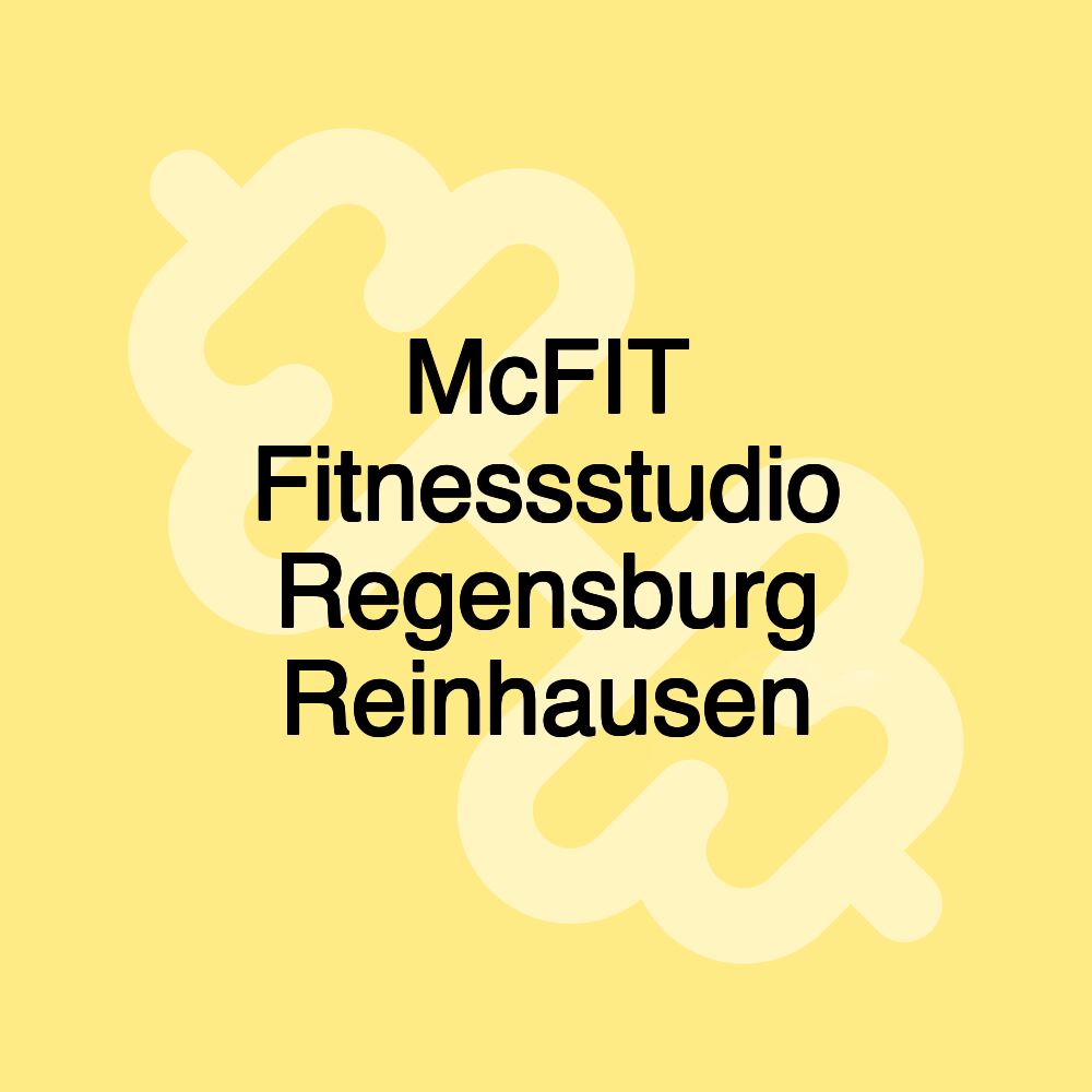 McFIT Fitnessstudio Regensburg Reinhausen