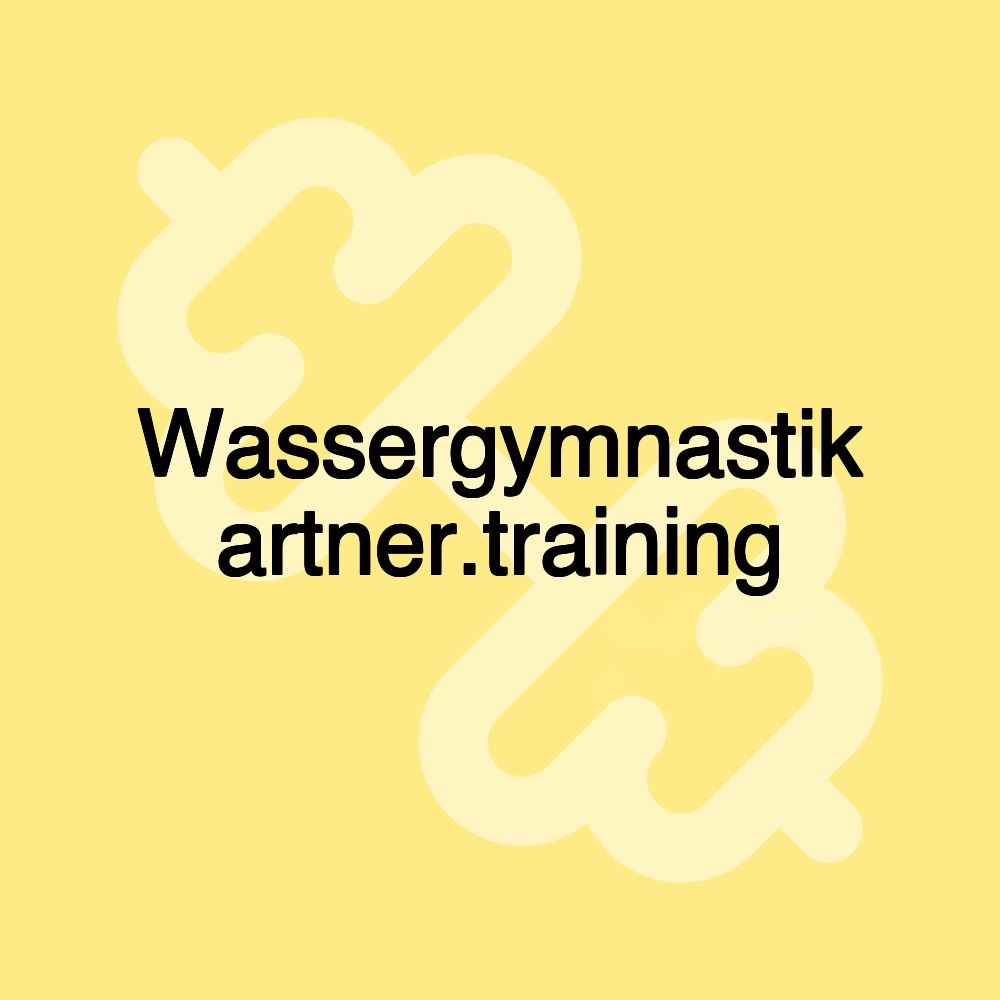 Wassergymnastik artner.training