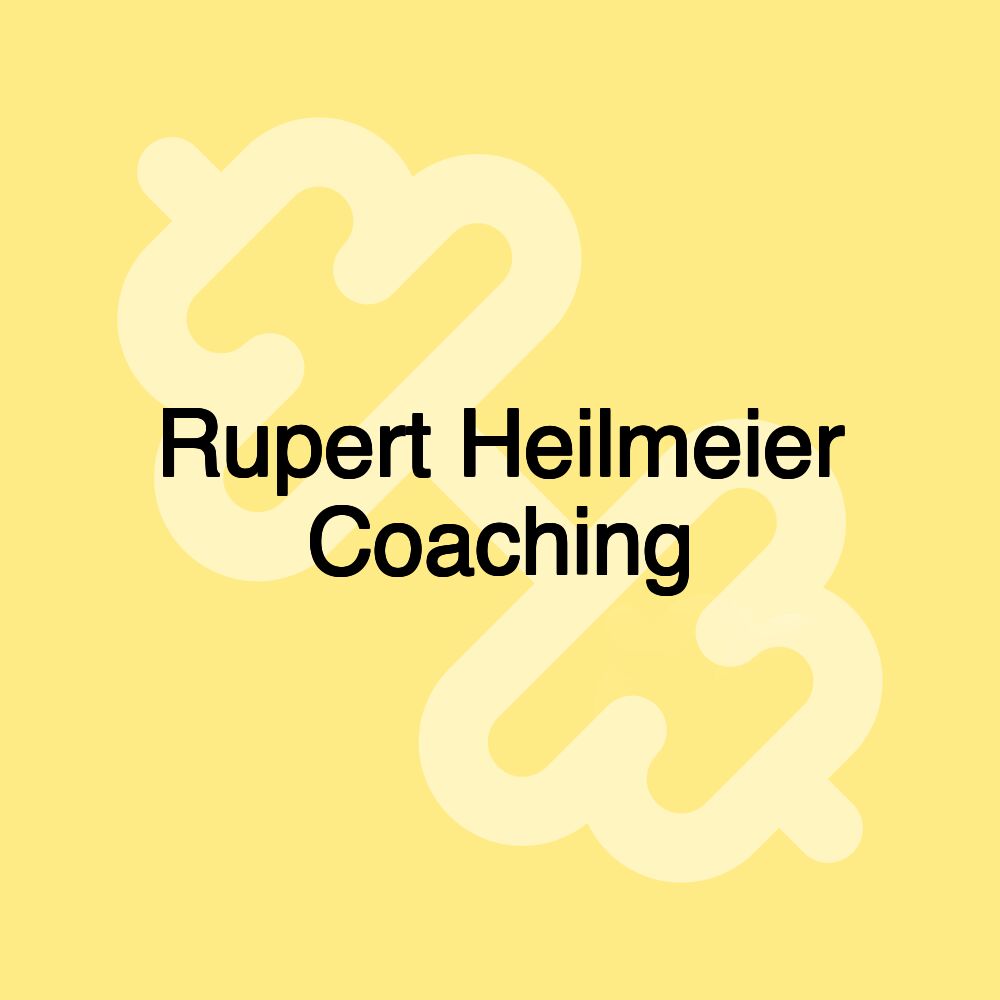 Rupert Heilmeier Coaching