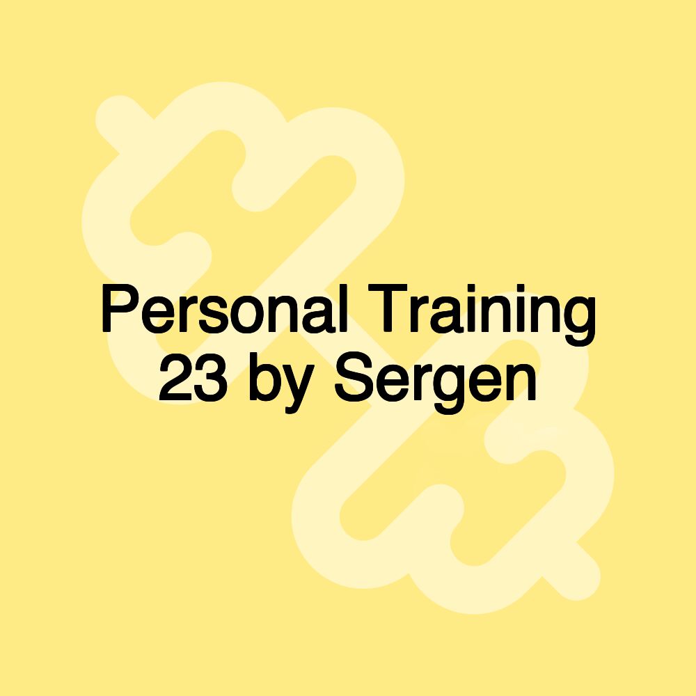 Personal Training 23 by Sergen