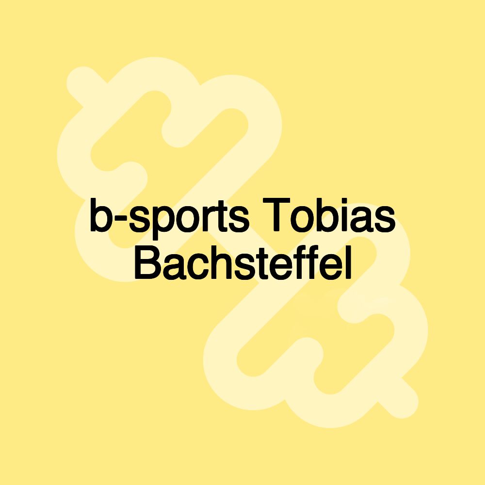 b-sports Tobias Bachsteffel