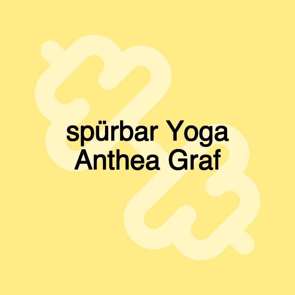 spürbar Yoga Anthea Graf