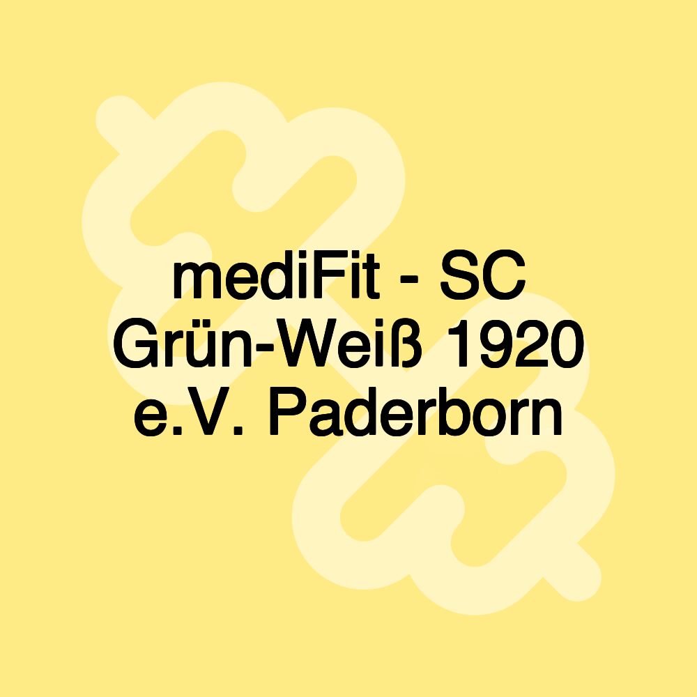 mediFit - SC Grün-Weiß 1920 e.V. Paderborn