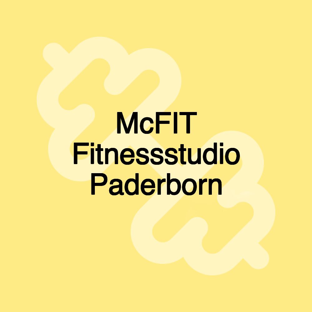 McFIT Fitnessstudio Paderborn