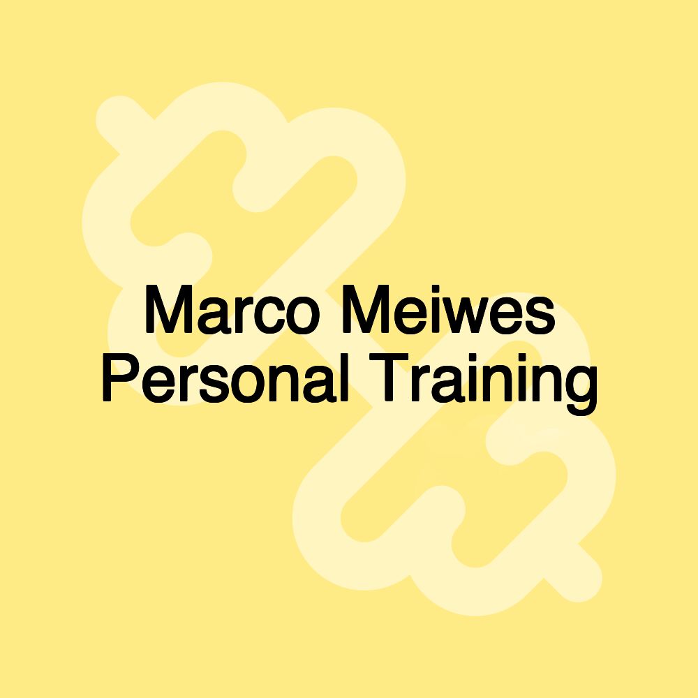 Marco Meiwes Personal Training